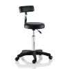 Smart black stool with back