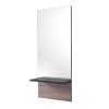 Mirror unit with black&oak shelf