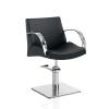 Hair Moon black cutting chair with square base