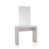 Consolle table with mirror larch and white